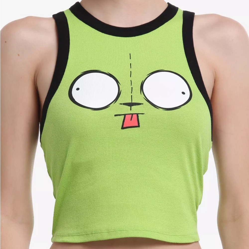 Invader Zim GIR Face Racerback‎ Crop Tank Top Hot Topic
